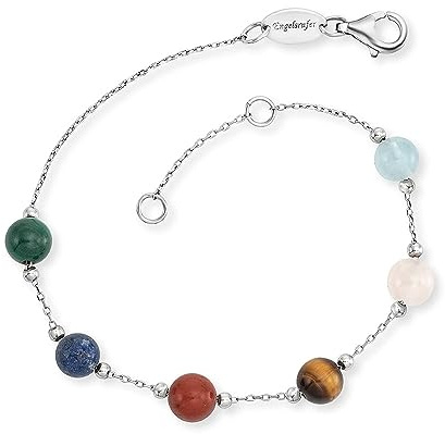 Engelsrufer Damen Armband aus Sterling Silber und Kraftstein - Karabinerverschluss - in zwei Längen verstellbar - nickelfrei