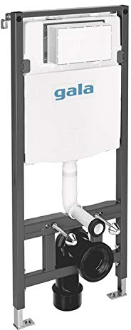 Bastidor para inodoro suspendido, con cisterna de doble descarga de 6 o 3 litros, 4,5 o 3 litros y 4 o 2 litros, 112 x 49,5 x 22 centímetros, color blanco (referencia: 5548300)