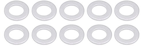 Ölablassschraube Dichtungen 14 mm Auto 10 Stück Dichtringe Crush Kompressionsscheibe Unterlegscheiben 94109-14000 Aluminium Silber