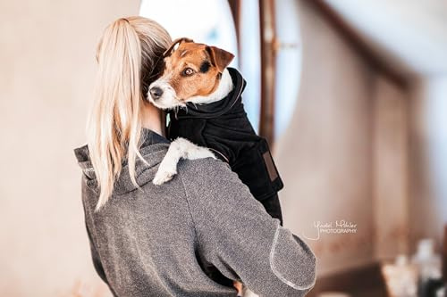 Kentucky - Hundemantel towel schwartz XL 66cm-76cm