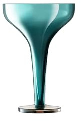 LSA International Epoque Champagne Saucer 150ml Peacock/Lustre | Set of 2 | Mouthblown & Handmade Glass | EQ05