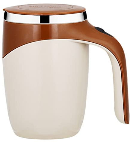 KKPLZZ Automatische magnetische Rührkaffeetasse, 380 ml elektrische Rührtasse Home Office Travel Auto Mixing Coffee Cup für heißen Kaffee Milchtee