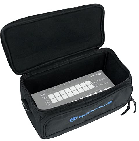 Rockville MB147 DJ-Gear Mixer Gigbag Tasche 35,6 x 17,8 x 16,5 cm (13 Zoll) Laptoptasche, doppelte Schaumstoffpolsterung, Robustes Nylon, für DJs und Musiker
