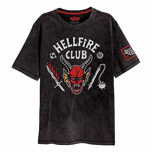 STRANGER THINGS – Hellfire Crest – t-shirt unisex (L)