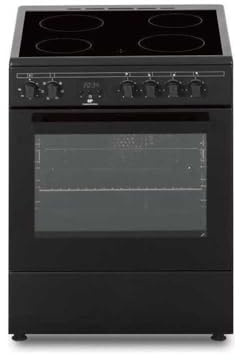 Cuisiniere vitrocéramique CONTINENTAL EDISON CECV60FCB - 4 feux - L58,8 xP61 xH83 cm - Noir