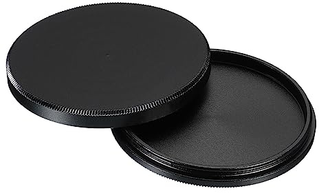 PATIKIL 43mm Lens Cap, Camera Lens Cap Cover Universal Front Metal Lens Filter Stacks Cap Protective Case for 43mm Camera Circular Polarizing Fader ND Filter, Black