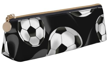 JRBWTDBW Federmäppchen aus Leder, schlankes Design, Stifteetui mit metallischem Reißverschluss, für Studenten, Büro, Uni, Mittelschule, Stifteetui, weiß, Einheitsgröße, Schulranzen-Set