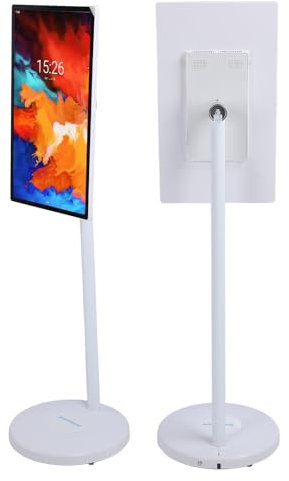 Smart Screen da 24 Pollici con Supporto su Asta, Monitor Portatile IPS 1080p con Touch Screen, Display Touch Mobile 6+128G per L'intrattenimento Domestico in Streaming Live