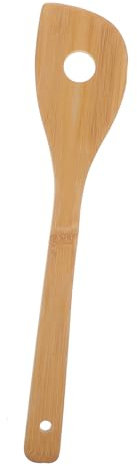 TOPBATHY Maple Wood Stirring Spoon with Hole - Lightweight Small Mixing Spoon for Egg Beating and Kitchen Use - Portable Wooden Stirring Rod for Home and Hotel