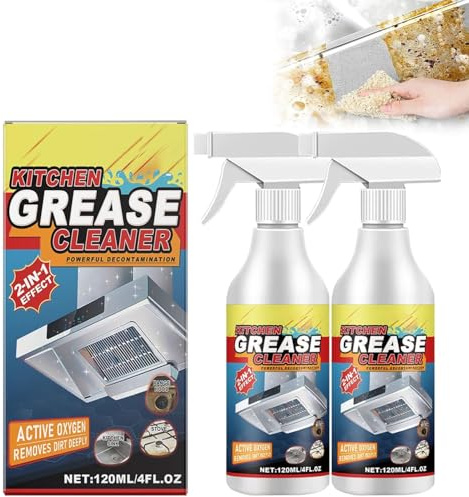 2pezzi Detergente per grassi da cucina potente,Detergente schiumogeno da cucina,Spray detergente schiumogeno multiuso,Sgrassatore schiumogeno da cucina resistente, Detergente per macchie ostinate