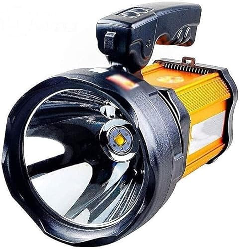 MISTPURE La Torcia elettrica più Luminosa al Mondo Faretto Ricaricabile a LED ad Alta Potenza Torcia Portatile Super Luminosa Impermeabile a LED ad Alta Potenza Faretto Portatile