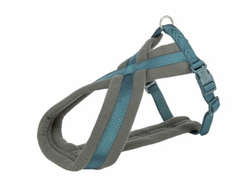 TRIXIE Comfort Premium Geschirr, M, L, Blau Pet