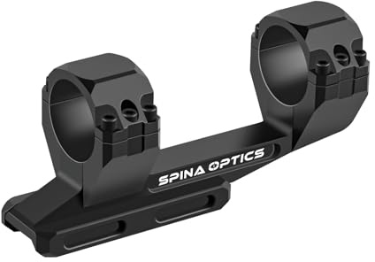 SPINA OPTICS Support de lunette de visée à double anneau, tube décalé de 30 mm, support léger monobloc pour rail Picatinny de 20 mm