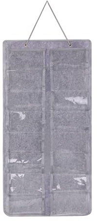 SXTDKMJ Sonnenbrillen Aufbewahrung, 16 Fächer Brillenaufbewahrung Faltbar Hängend Sonnenbrillen Organizer Filz Brillenhalter Wand Hängende Aufbewahrungstasche für Brillen