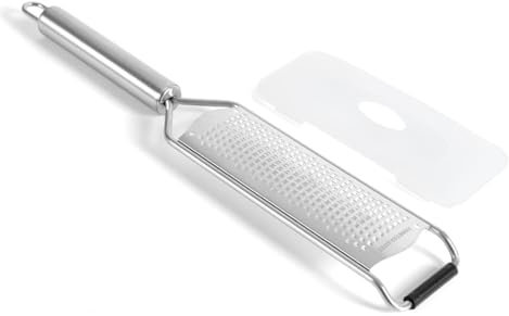 Râpe à fromage de cuisine en acier inoxydable avec poignée en tube, rabot de citron, gingembre, ail