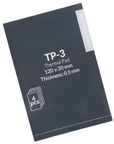 Javoryxh Thermo-Pad, 120 x 20 mm, gute Wärmeleiter, Vibrationsdämpfung und elektrisch isolierendes Pad für verschiedene Anwendungen