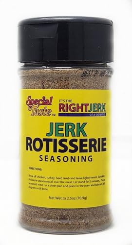 Its the Right Jerk Seasoning Spice Special Taste (2.5oz, Jerk Rotisserie Seasoning)