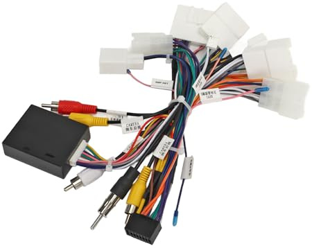 UPALDHOU 16 Pin Radio Wiring Sele, Car Stereo Radio Wiring Harness with USB Canbus Decoder Adapter för Amplifier SWC, Full Feature Support, Model Specific Adaptation, Plug och