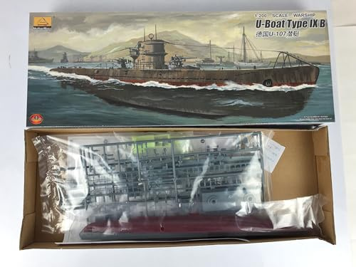 Toucan RC Hobby 1/200 MiniHobby 80914 Deutsches U-Boot Typ IX B U-Boot Modellbausatz mit Motor DIY