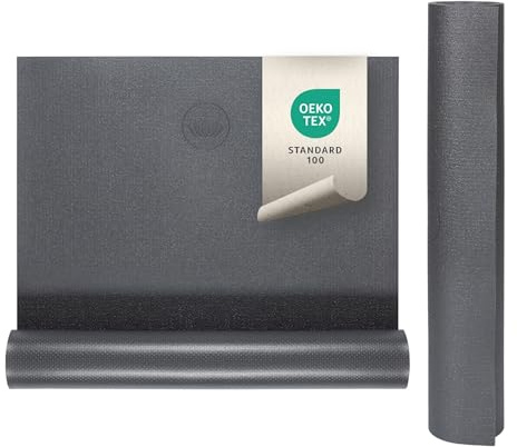 LOTUSCRAFTS® Yogamatte rutschfest, universell nutzbar als Trainingsmatte, Sportmatte, Gymnastikmatte, Fitnessmatte, Pilates Matte, Matte Sport, Yoga Matte MUDRA PRO (Anthracite)