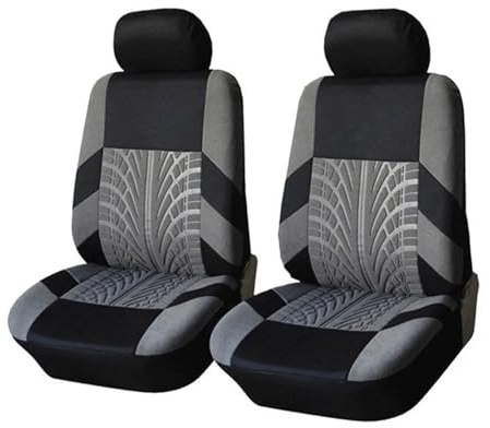 DSSJDKH Auto-Schonbezüge Für Skoda Für Superb Für Fabia Für Octavia Für Rapid Autositzbezüge Aus Polyester Kissen Innenausstattung Vordersitzbezüge(4Pcs-Gray)