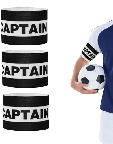 flintronic Kaptensband, kapten-armbinde, gummielastiskt armband, spelguide för fotboll och rugby, Captains armband, för vuxna och tonåringar