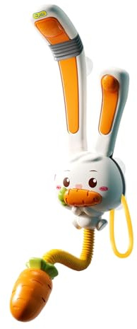 Wusideday Pommeau de Douche pour en Forme de Lapin - Accessoires Piscine Forme Lapin,Jouet électrique pour Baignoire - pour , crèches, hôtels, piscines, Plage et Sports Nautiques