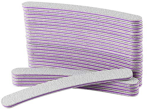 AYITOO 50 Lime per Unghie 100/180 Professionali, Lime per Unghie 100 180, Lima Unghie Gel a Doppio lato per Manicure Nail Art, Carta vetrata Lima Unghie Pro