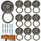 DECARETA 10 Stücke Antike Möbelknopf Moebelgriff Schubladenring Griff Vintage Schrankknopf Bronze Drop Ring Knöpfe Schublade Griffe Ring für Kommode Schrank Kommoden Möbel