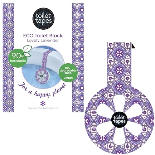 Toilet Tapes - Selbstklebender WC-Duftspüler - 220+ Spülungen - 90% Weniger Plastik - Eco Toilet Block - Toilettenduft Lovely Lavender - Toilet Tapes, 14er Pack, Lovely Lavender