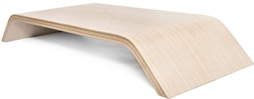 Valiai Support TV en Bois Robuste, Support d'ordinateur Portable de Bureau Portable, Support d'ordinateur surélevé dans Un Style scandinave Minimaliste
