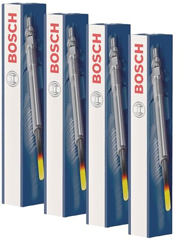 Bosch 0250203002 - Bujía incandescente Duraterm Glow Plug - Caja de cartón – 1 unidad - para vehiculos con motor diesel (Paquete de 4)