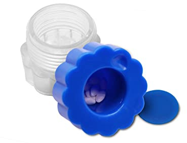 KMINA - Triturador de Pastillas Manual (x1 ud), Machacador de Pastillas Portátil, Triturador Medicamentos, Pastillero Triturador Pastillas Profesional, Mortero para Pastillas y Píldoras