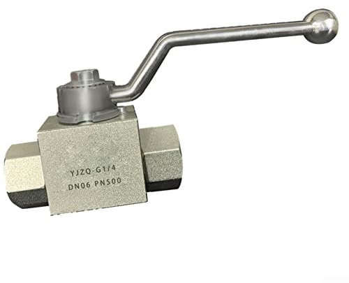 Válvula de bola hidráulica de 2 vías, válvula de bola hidráulica de alta presión de 2 vías - 1/4 a 1 pulgada para BSP - 500 bar MWP