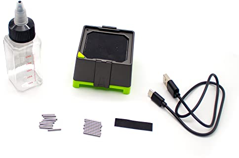 LeTkingok Mini Agitatore per Vernice a Turbina Magnetica, Miscelatore per Diluizione Della Vernice con Agitatore Elettrico per Modello Fai-Da-Te con Flacone Da 50ml