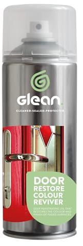 GLEAN Door Restore Colour Reviver Aerosol | Restores Faded Surfaces | uPVC Restorer, Composite Door Colour Restorer, Fibreglass (GRP), Window & Decking Restore | 400ml