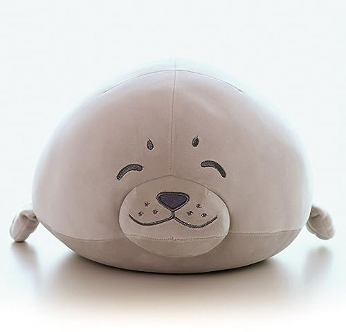 Katutude Robben-Stofftier 60 cm Robbenkissen süßes Plüsch-Robbenkissen mit pummeligem Körper Stofftierpuppe süßes weiches Baumwollkissen für Kinder