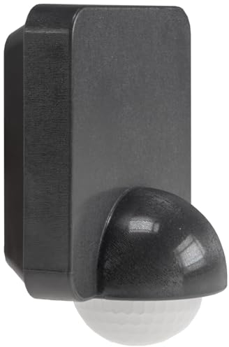 ChiliTec Bewegungsmelder 360° Wandbewegungsmelder IP65 Aussen Aufputz Infrarot Sensor 10m Reichweite Wand Montage Aufputzbewegungsmelder für Licht Beleuchtung Wetterfestes Gehäuse Anthrazit