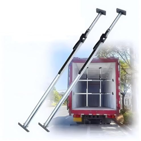 GRRICEPL Telescopic Adjustable Cargo Restraint Bar, Heavy Duty Cargo Bar & Support Rod, for Box Truck/Van/Reefers/Camper, Pickup Truck Cargo Pole, with Spring(1.52-1.9 m)