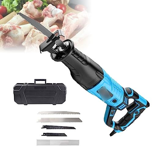 Bensåg elektrisk, 1050 W Professionell Butcher Ben Bandsåg, Multifunktionell Bensågmaskin, för kök, hushåll och restauranger