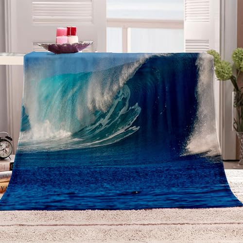 KQYLBM Blanket 150 X 200 Cm Manta De Lana Ondas Manta Termica Cama Cobijas De Invierno