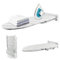 WUDLEP Wall Ironing Board, 92cm x 31cm Foldaway Ironing Board with Heat Resistant Cover, Space-Saving, 180° Swivel Heavy Duty Ironing Boards Hanger on Wall for Home Laundry Room