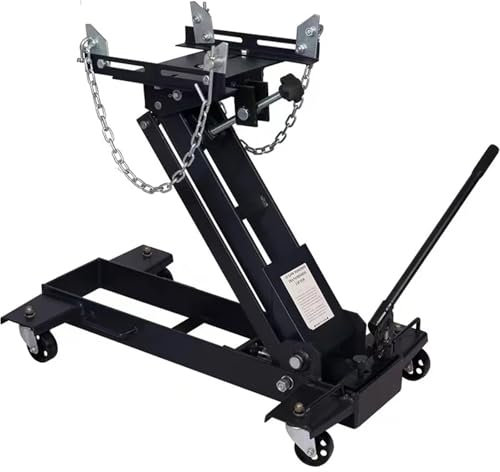 VNSMM wagenheber Auto 2T-Motor-Wagenheber-Ständer, hydraulischer Wagenheber, dünner Getriebe-Wagenheber mit niedriger Position Getriebeheber(Black)