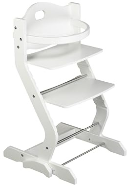 tiSsi® Hochstuhlset mit Grundgestell und Bügel Buche WEISS