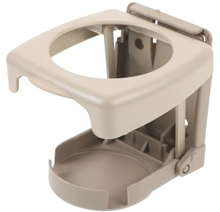 MUCKLILY Portavasos para Coche de Abs Beige, Instalación Fácil y Gran Apertura, Soporte para Botella de Agua y Bebidas, Adecuado para Vehículo