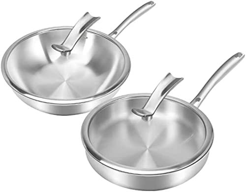 ASerZenith Juego De Ollas De Acero Inoxidable 316 para Cocina Doméstica, Sartén Antiadherente Y Juego De Sartenes, Utensilios De Cocina Combinados