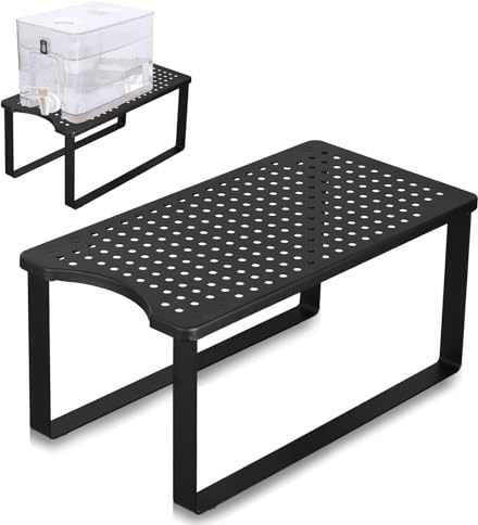 Sibosen Support distributeur de filtre à eau en métal 38 x 20 x 18 cm pour comptoir conçu pour filtre à eau Brita, compatible PUR, Waterdrop