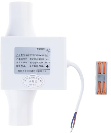 Ventola di scarico silenziosa da 12 W, 24300 giri/min, per condotti silenziosi, ventilatori a basso rumore