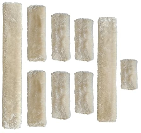 DayoVortex Weiche Fleece-Halfterabdeckungen für Pferde – verhindert, dass das Halfter auf dem Gesicht des Pferdes reibt, ideal für Pferdehalfterabdeckungen (Ultimate, Cremefarben)