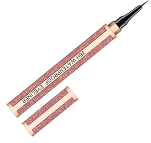 PACKOVE Eyeliner Liquido Penna 3# Rosso Corallo Arancione Punta Ultra Precisa Asciugatura Rapida Trucco Occhi per Donne Resistente a Sbavature Facile da Pulire